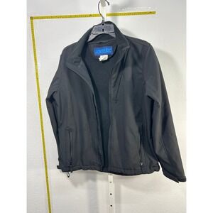 Iceburg Mens Softshell Jacket Black Full Zip Fleece Lined Size‎ Medium RN 111059